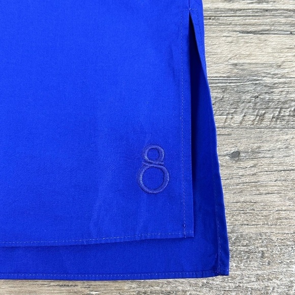 NWT Lafayette 148 Bright Blue Lace Detail Button Up - Picture 4 of 11